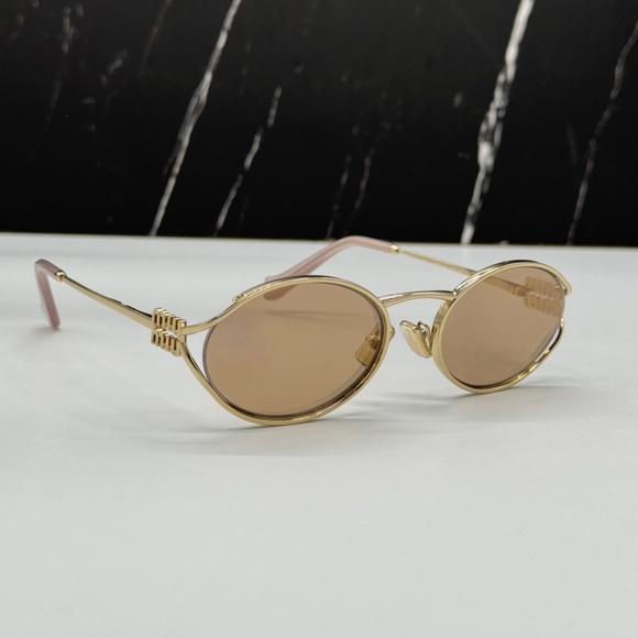 NEW SMU 52Y ZVN20F WOMEN SUNGLASSES MIU MIU MU52YS ZVN20F OVAL EYEWEAR MU 52YS main image 11